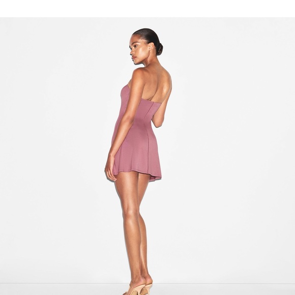 Skims Strapless Dress Redwood - Picture 3 of 6